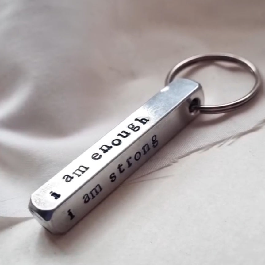 Positive affirmation Keyring