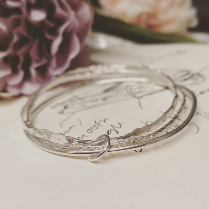 925 Silver Tripple Bangle