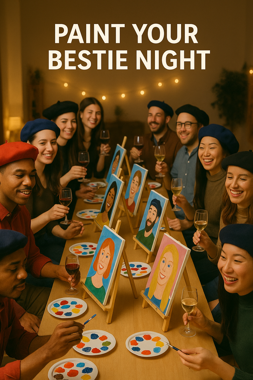 Paint Your Bestie - Canvas Painting Evening