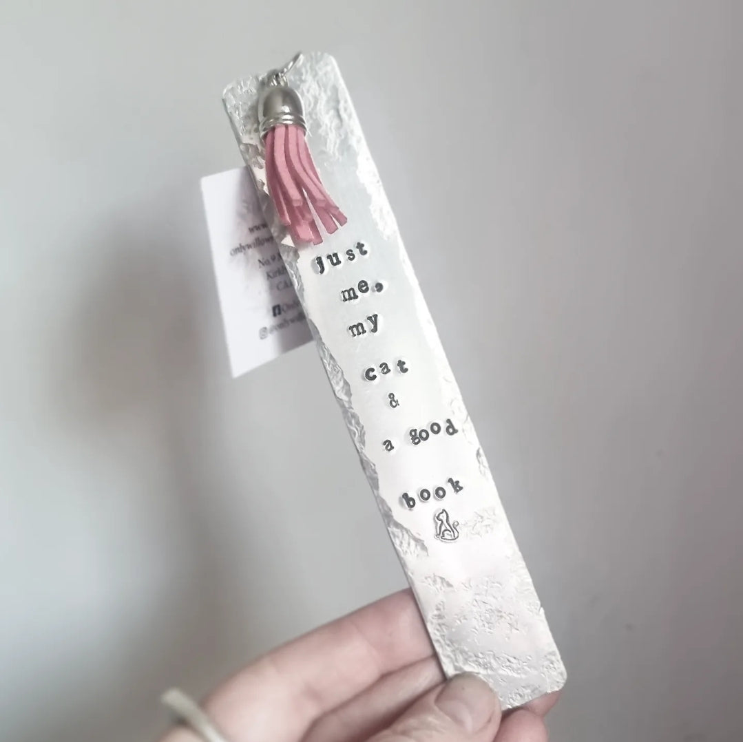 Just Me, my Cat & a Good Book Bookmark