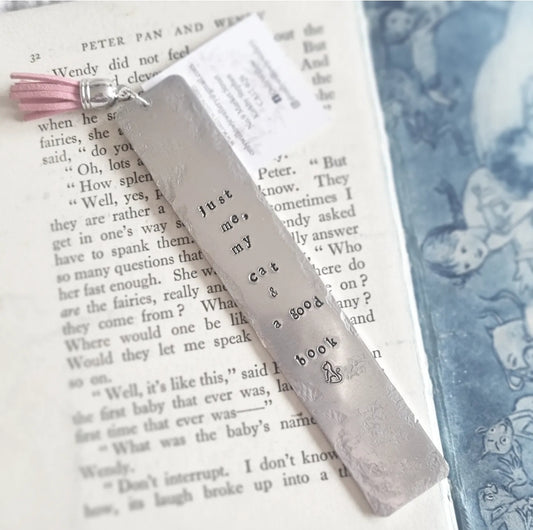 Just Me, my Cat & a Good Book Bookmark