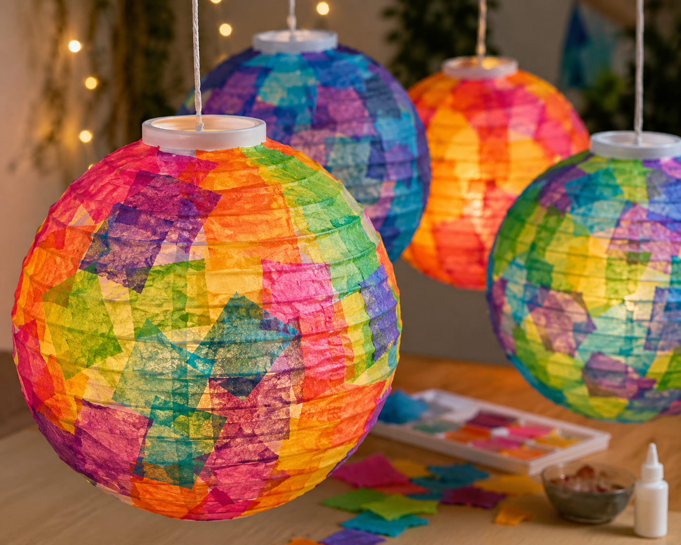 Decoupage Paper Lantern Workshop
