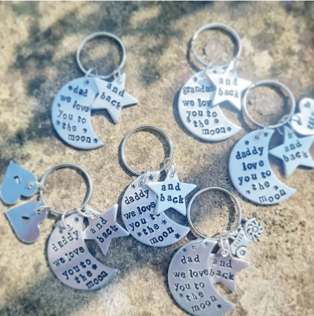 Love you to the moon and back Keyring
