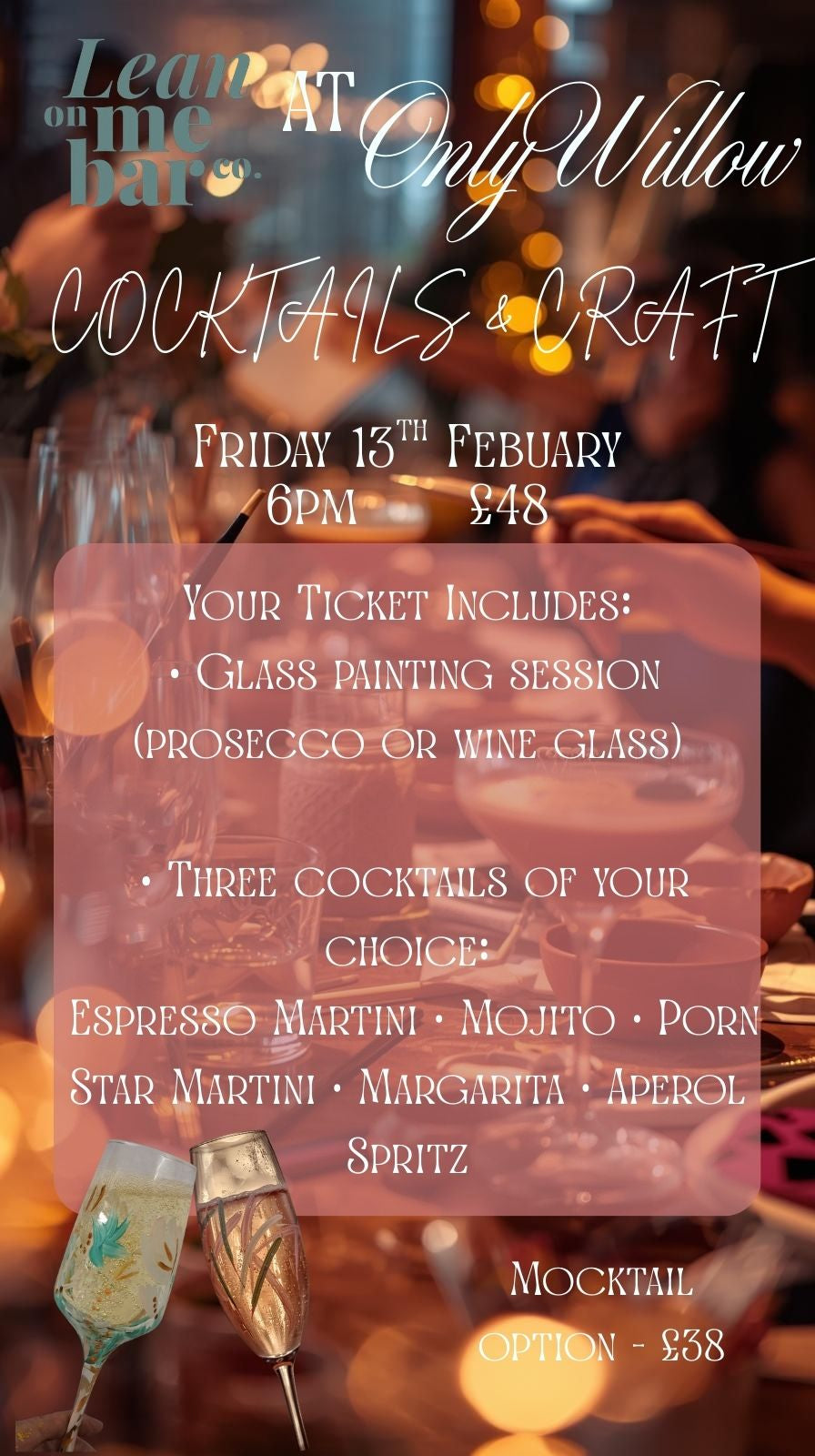 Cocktails and Craft with Lean on Me Bar