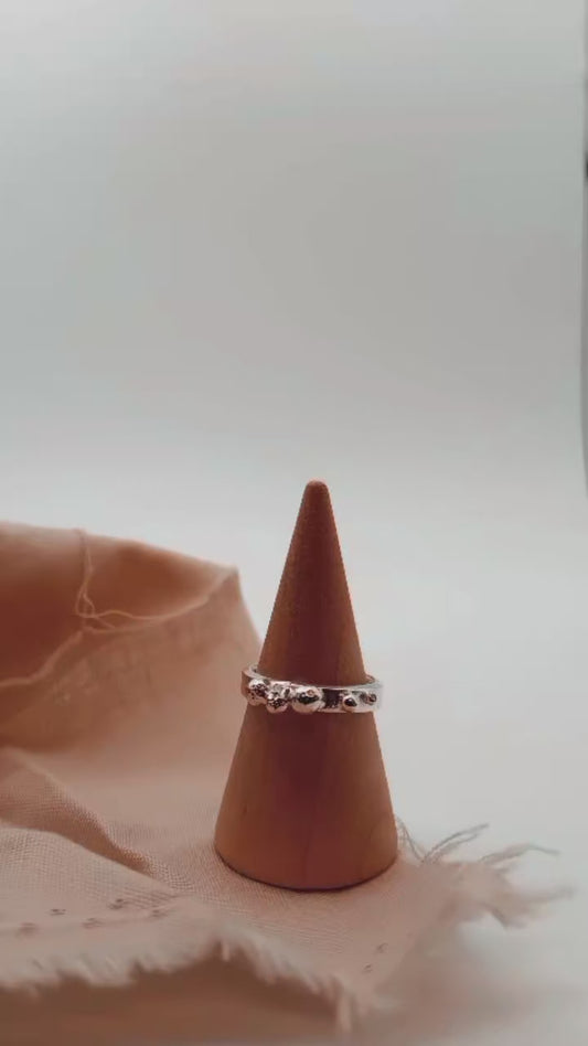 925 Sterling Silver Bubble Ring