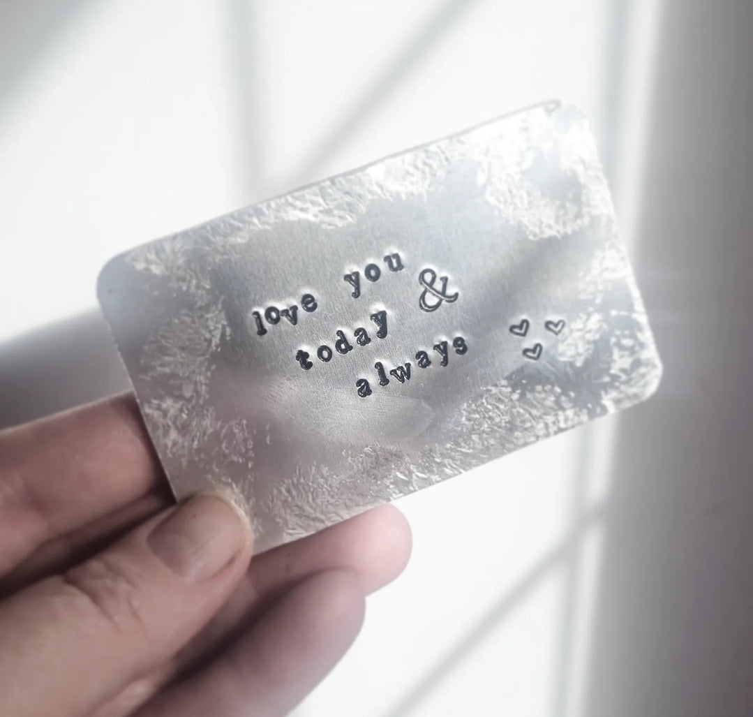 'Love you' Wallet Insert